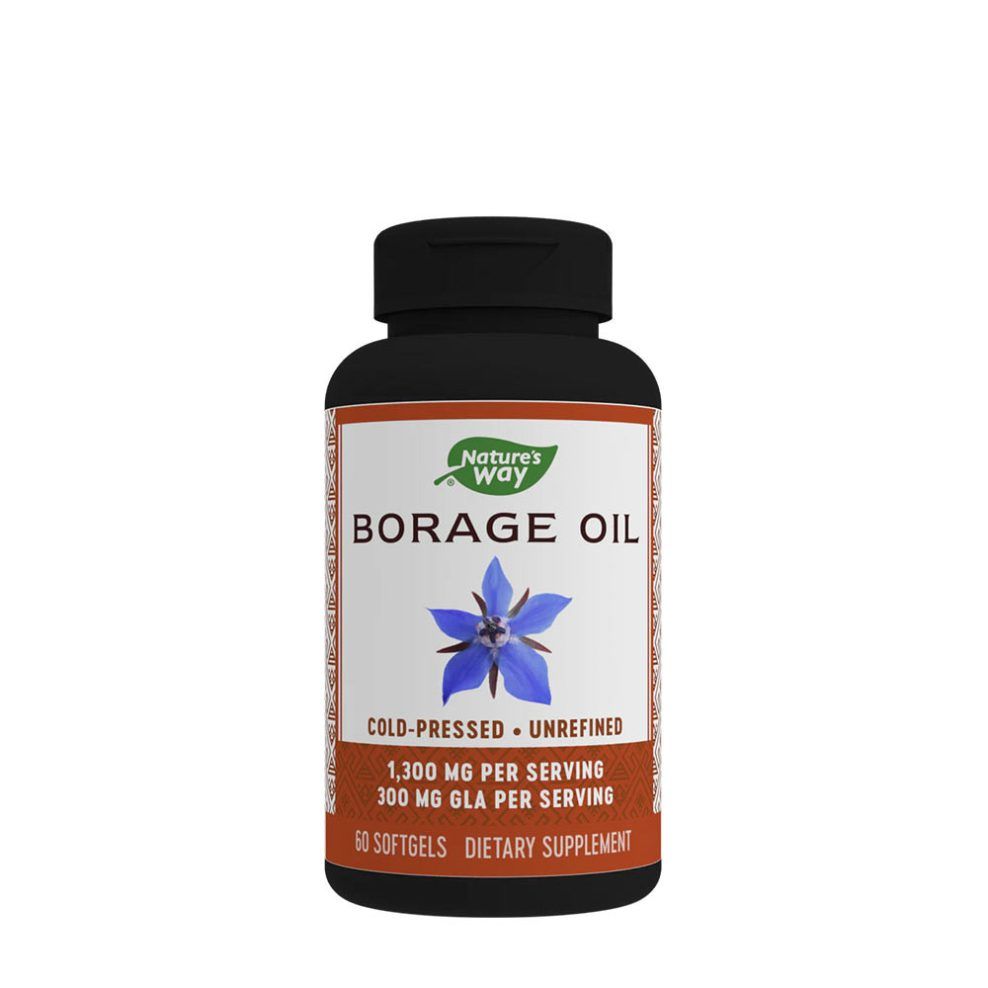 Borágóolaj, Nature's Way Borage Oil, 60 lágykapszula