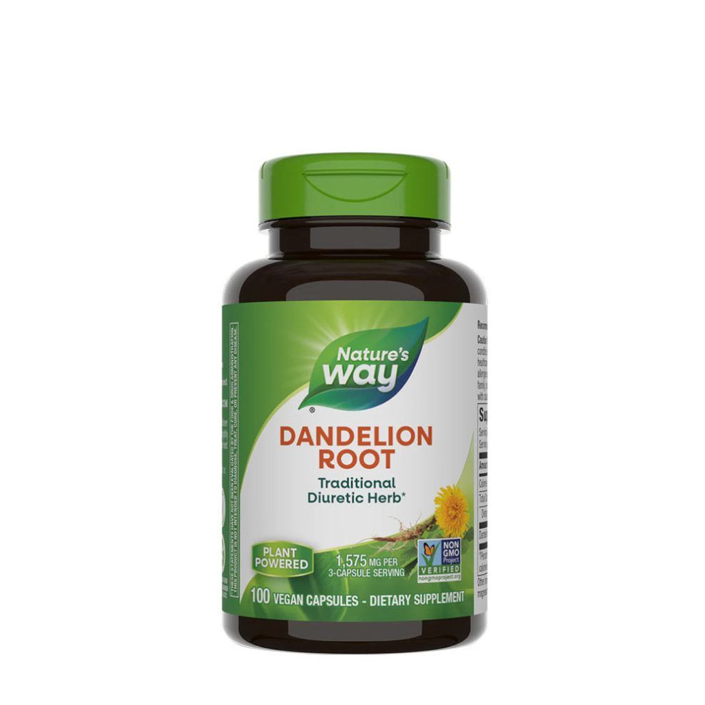 Pitypanggyökér, Nature's Way Dandelion Root, 100 kapszula