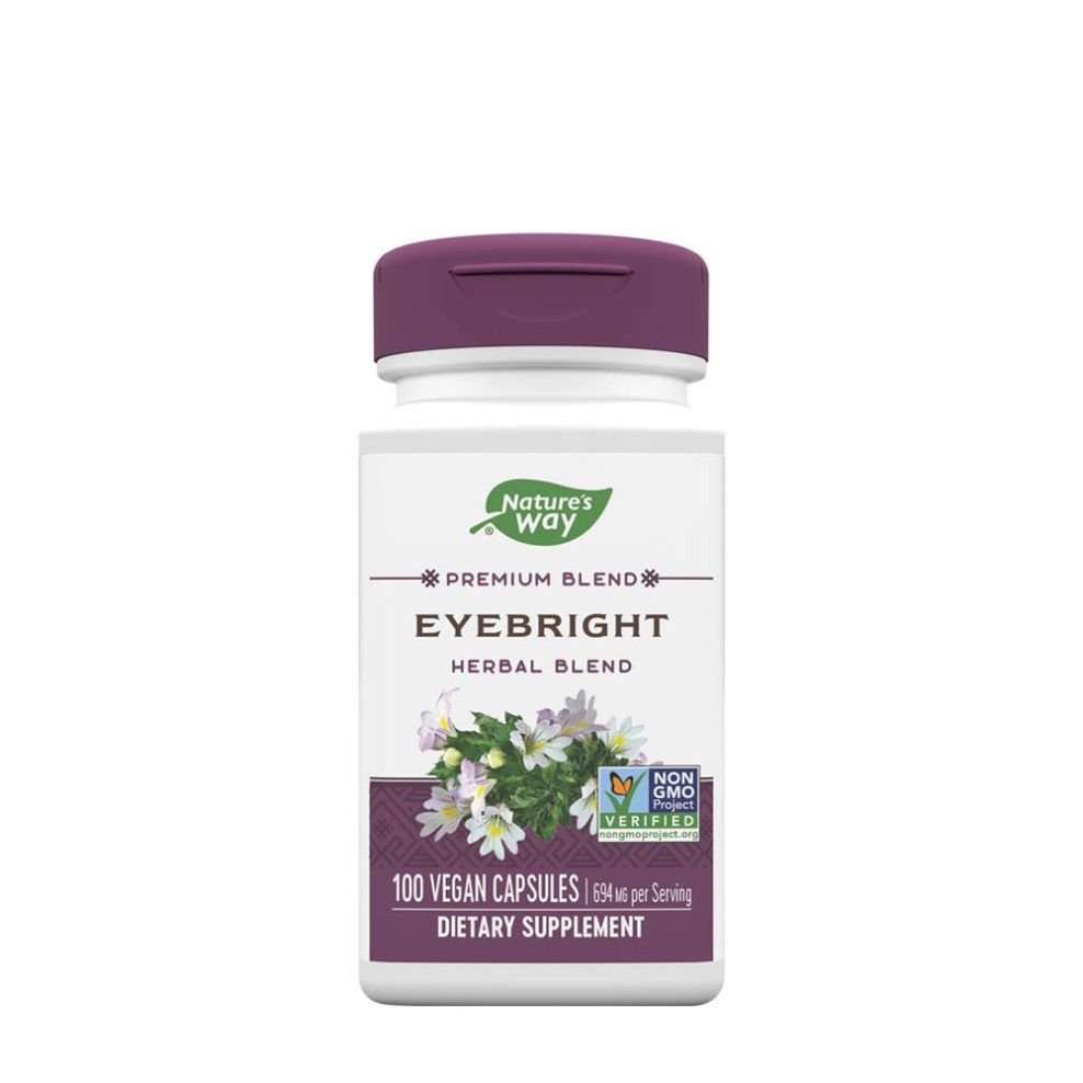 Szemvidítófű gyógynövénykeverék, Nature's Way Eyebright Premium Blend, 100 kapszula