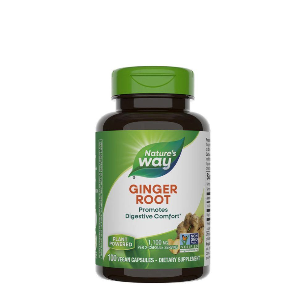 Gyömbérgyökér, Nature's Way Ginger Root, 100 kapszula