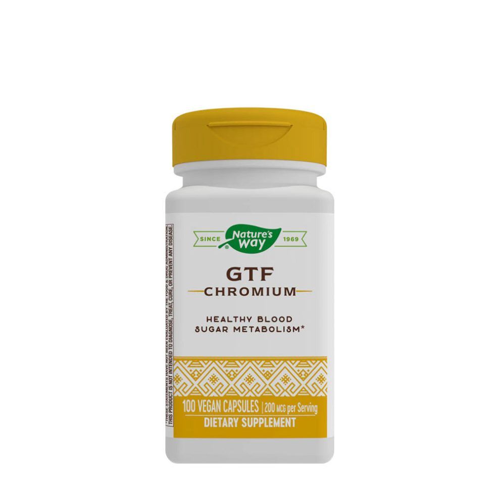 GTF króm, Nature's Way GTF Chromium, 100 kapszula