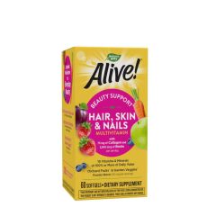 Haj-, bőr- és körömtámogató készítmény, Nature's Way Hair Skin & Nail, 60 lágykapszula