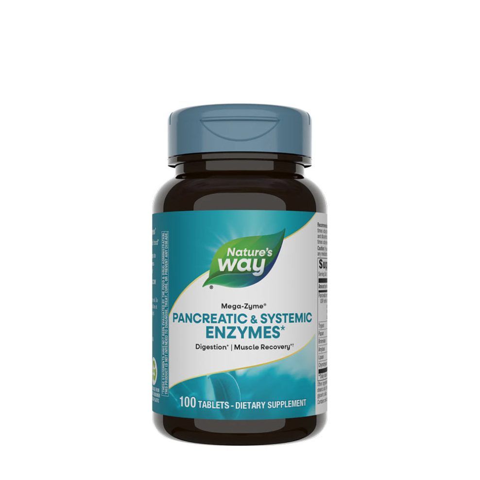 Emésztőenzim-komplex, Nature's Way Mega-Zyme®, 100 tabletta