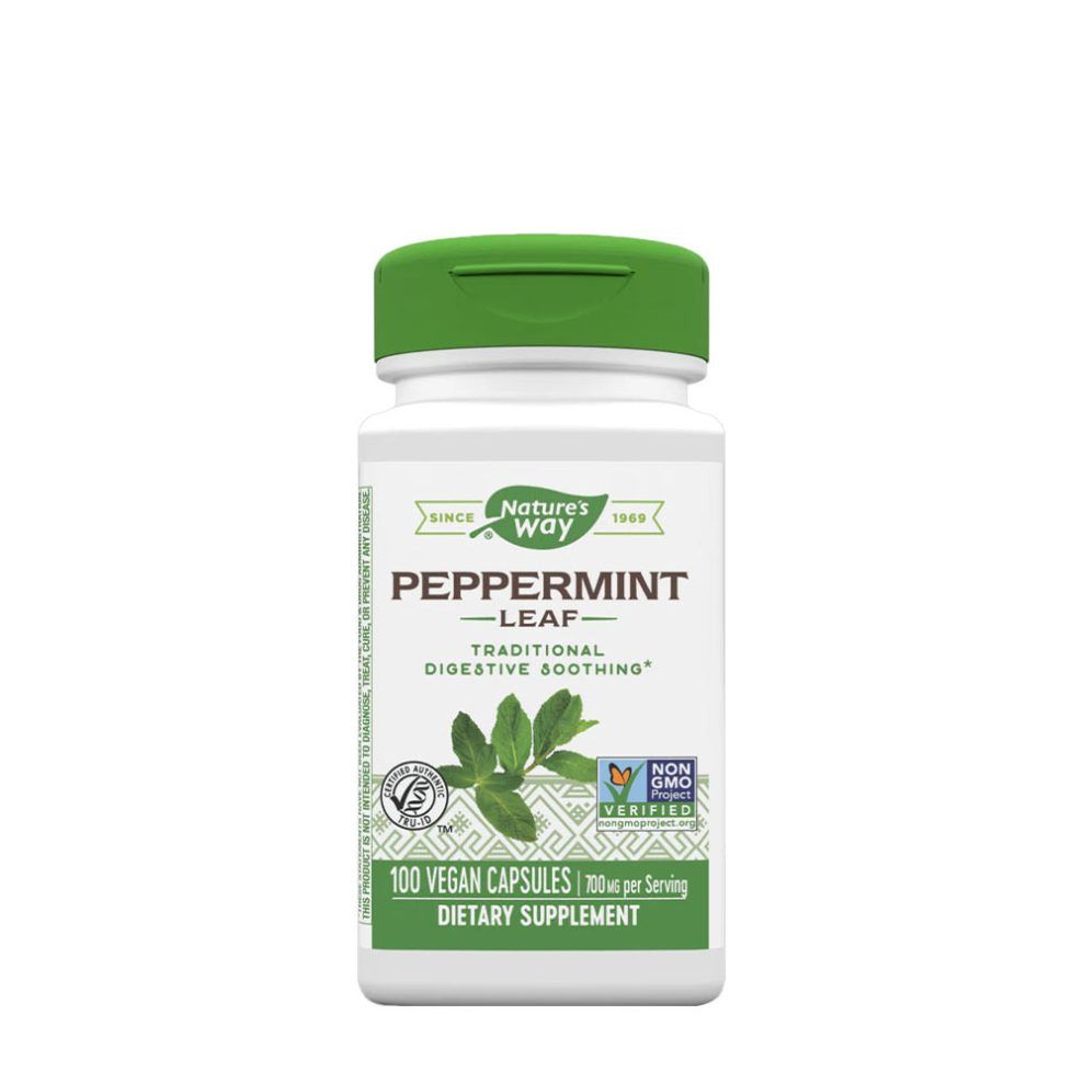 Borsmentalevél, Nature's Way Peppermint Leaf, 100 kapszula