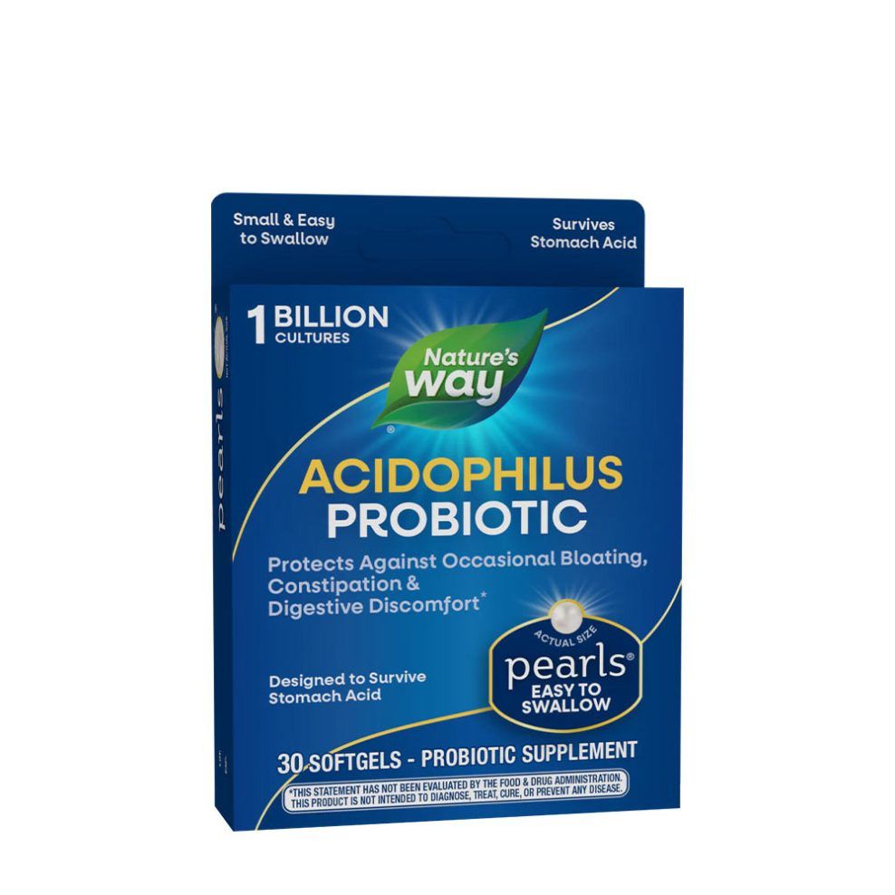 Acidophilus probiotikum, Nature's Way Probiotic Pearls® Acidophilus, 30 lágykapszula