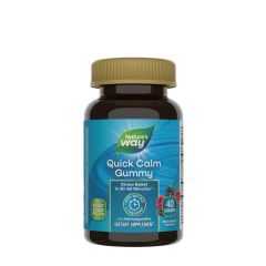 Nyugtató gumivitamin, Nature's Way Quick Calm Gummy, 60 gumicukor, bogyós gyümölcs íz
