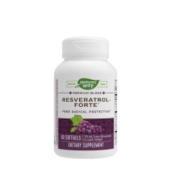 Resveratrol, Nature's Way Resveratrol-Forte®, 60 lágykapszula