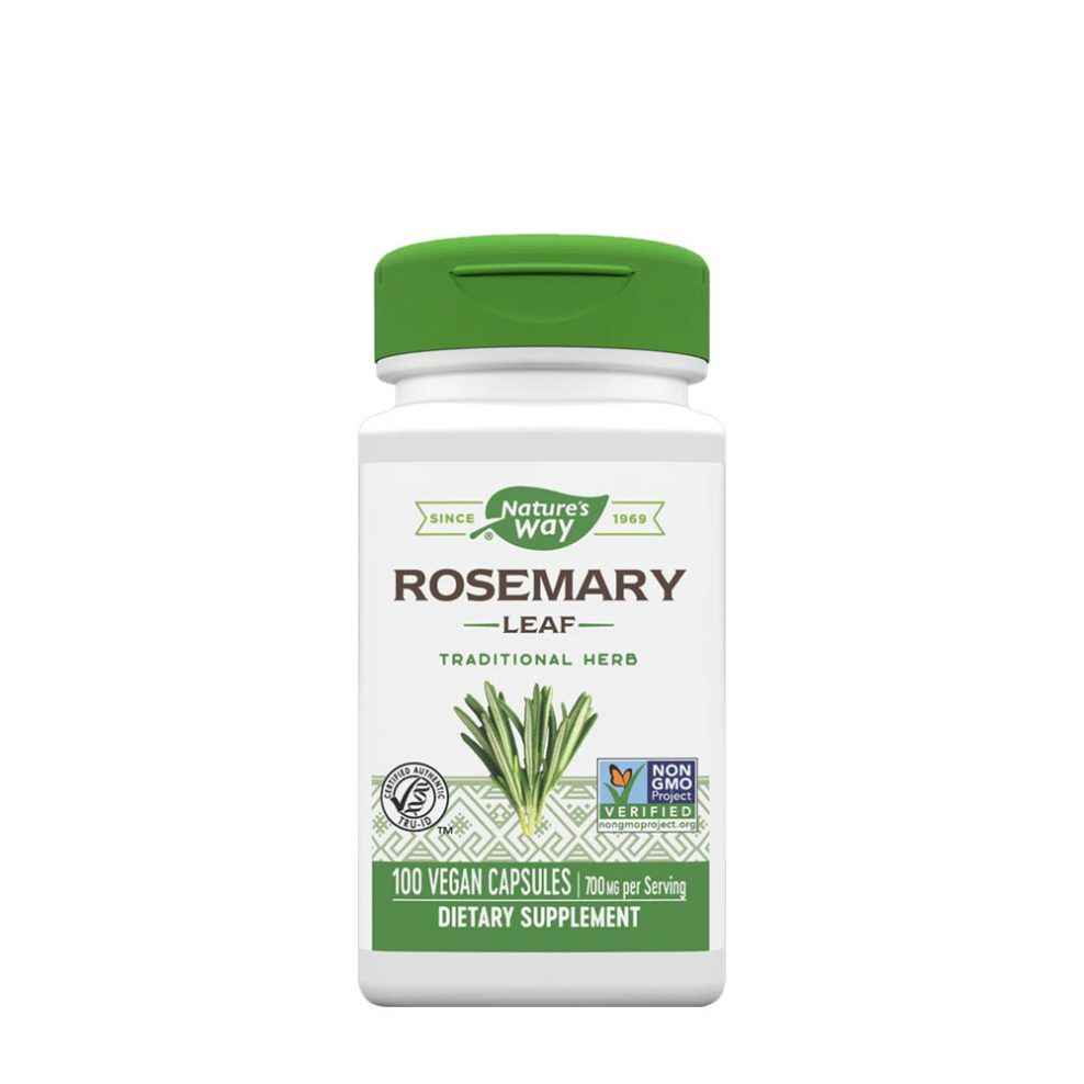 Rozmaringlevél, Nature's Way Rosemary Leaf, 100 kapszula