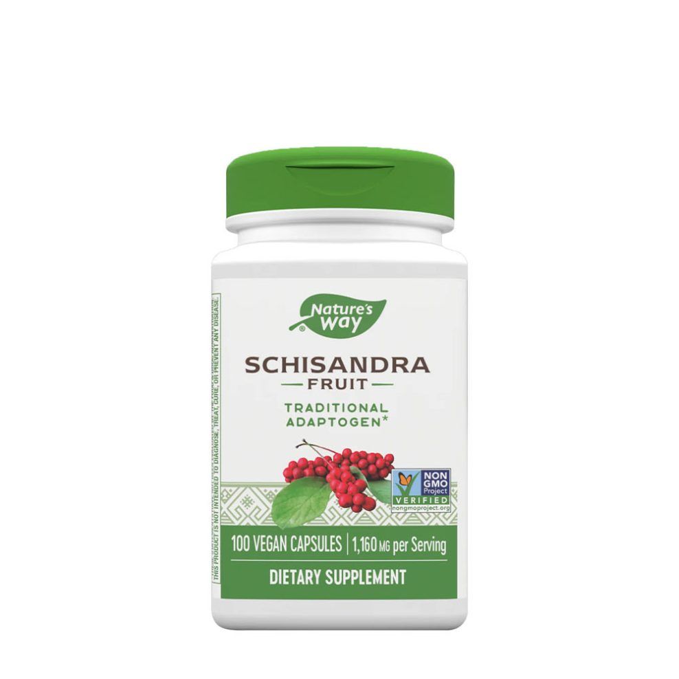 Schisandra gyümölcs, Nature's Way Schisandra Fruit, 100 kapszula
