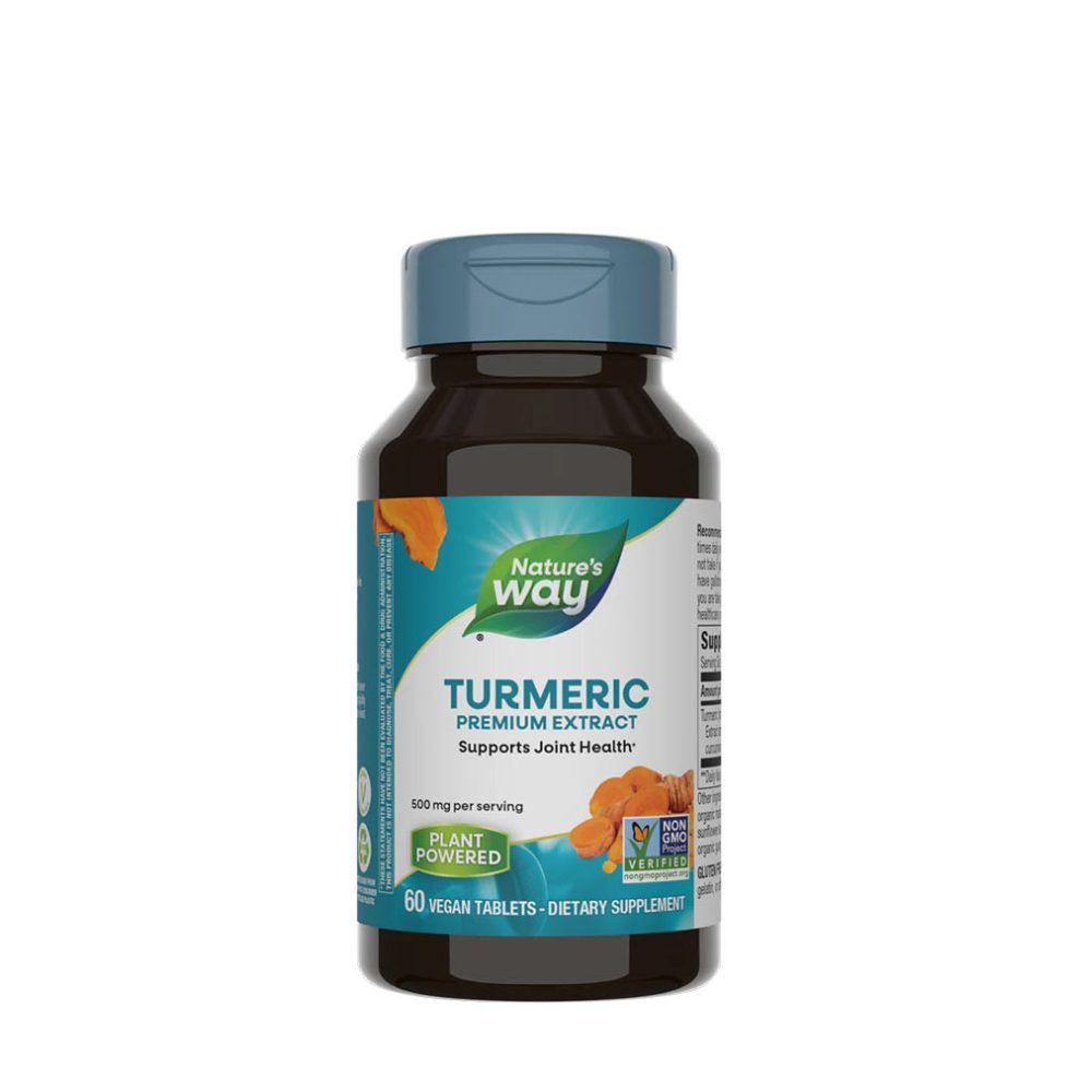 Kurkuma kivonat, Nature's Way Turmeric Premium Extract, 60 tabletta