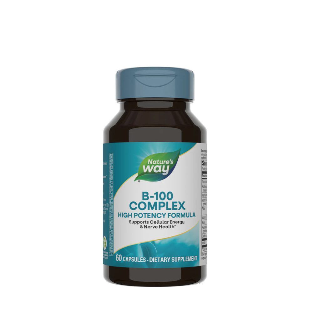 B-100-vitamin-komplex, Nature's Way Vitamin B-100 Complex, 60 kapszula