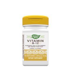 B12-vitamin, Nature's Way Vitamin B12, 100 szopogató tabletta, cseresznye íz