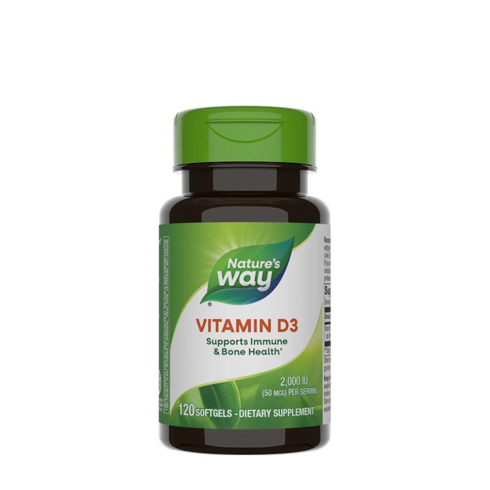 D3-vitamin, Nature's Way Vitamin D3, 120 lágykapszula
