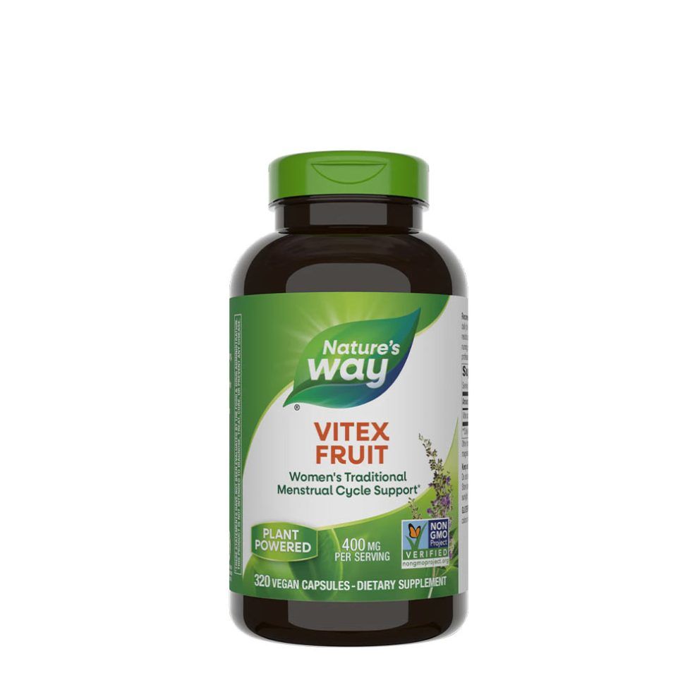 Barátcserje termés, Nature's Way Vitex Fruit, 320 kapszula