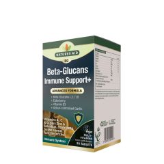 Béta-glükán, Natures Aid Beta-Glucans Immune Support+, 90 tabletta