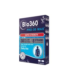 Probiotikum 30 milliárd baktériummal, Natures Aid Bio360 Pro-30 MAX (30 Billion Bacteria), 30 kapszula