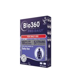 Probiotikum 10 milliárd baktériummal, Natures Aid Bio360 Pro-Daily (10 Billion Bacteria), 30 kapszula