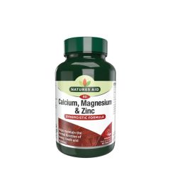 Kalcium, magnézium és cink, Natures Aid Calcium, Magnesium + Zinc, 90 tabletta