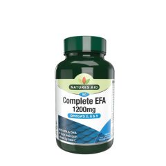 Esszenciális zsírsavak 1200 mg omega 3, 6 és 9, Natures Aid Complete EFA 1200 mg (Omega 3, 6 + 9), 90 lágykapszula