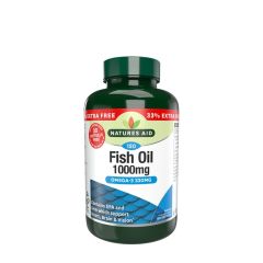 Halolaj 1000 mg, Natures Aid Fish Oil 1000mg, 120 lágykapszula