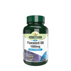 Lenmagolaj 1000 mg, Natures Aid Flaxseed Oil 1000 mg, 90 lágykapszula