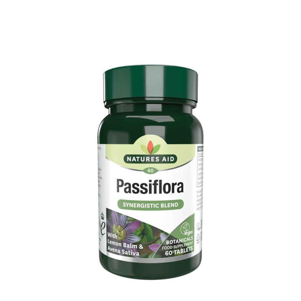 Golgotavirág-komplex, Natures Aid Passiflora Complex, 60 tabletta