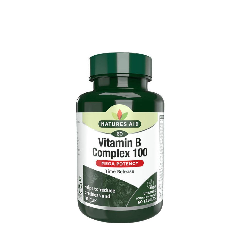 B-vitamin-komplex 100, Natures Aid Vitamin B Complex 100, 60 tabletta