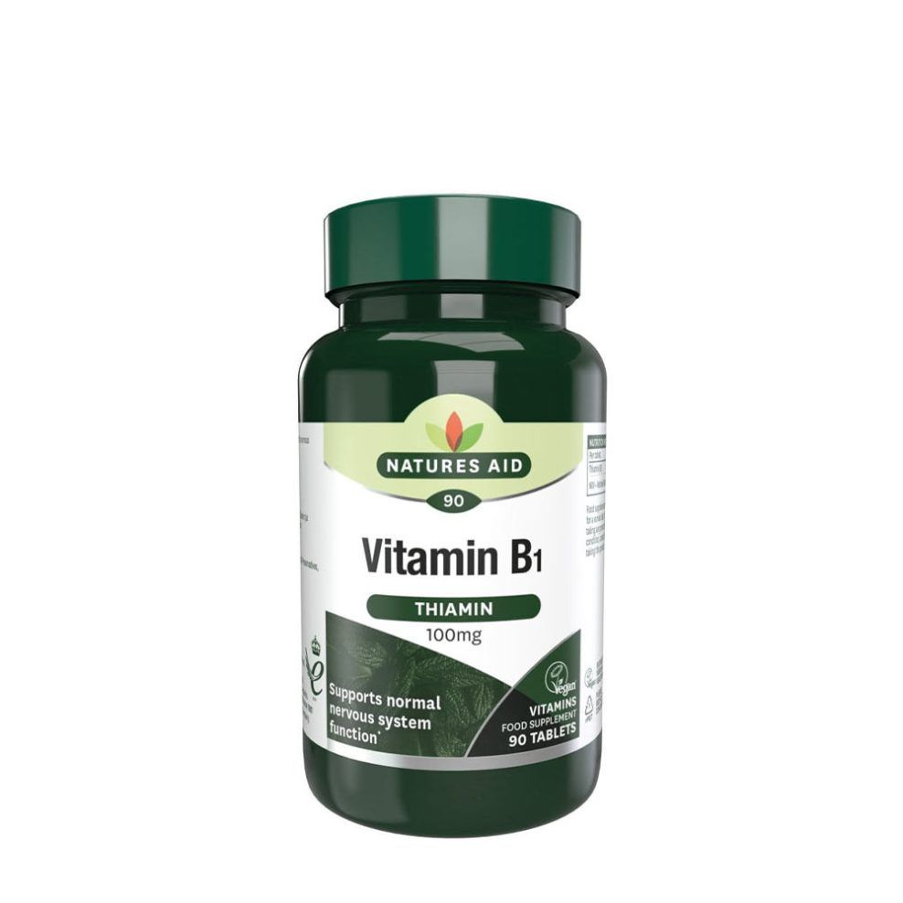 B1-vitamin 100 mg, Natures Aid Vitamin B1 100 mg, 90 tabletta