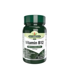 B12-vitamin, Natures Aid Vitamin B12, 90 tabletta