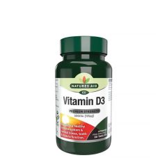 Nagy dózisú D3-vitamin 5000 NE, Natures Aid Vitamin D3 5000IU High Strength, 60 tabletta