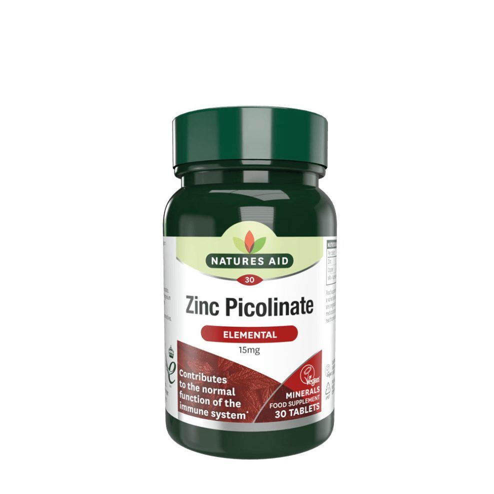Cink-pikolinát 15 mg, Natures Aid Zinc Picolinate 15 mg, 30 tabletta
