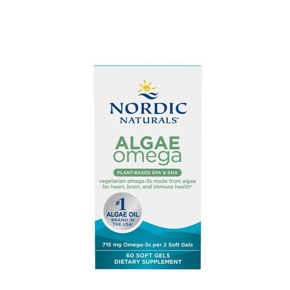 Algából származó omega, Nordic Naturals Algae Omega, 60 lágykapszula