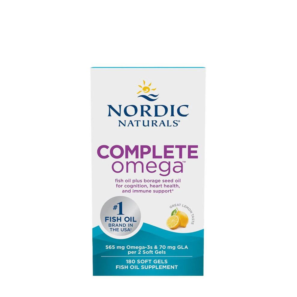 Teljes spektrumú omega, Nordic Naturals Complete Omega, 180 lágykapszula, citrom íz