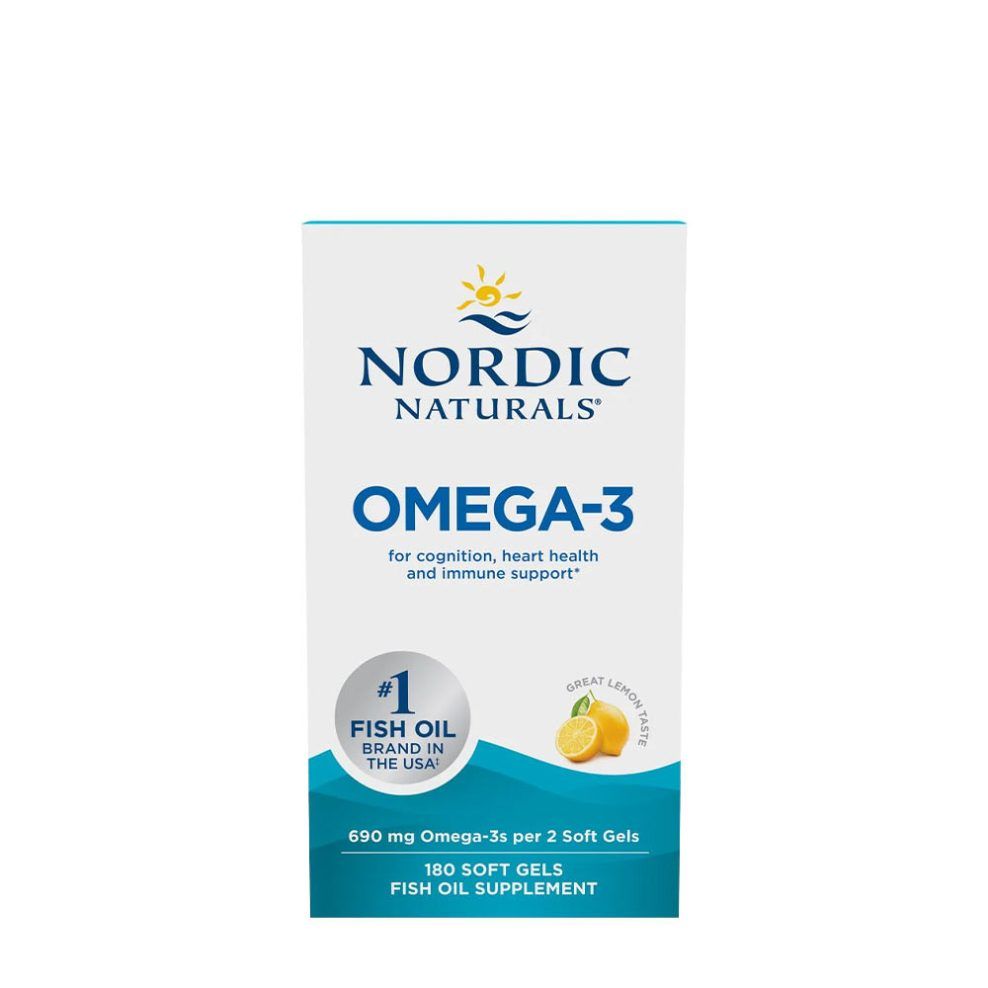 Omega-3, Nordic Naturals Omega-3, 180 lágykapszula, citrom íz