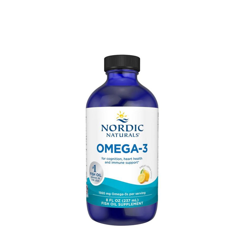 Omega-3, Nordic Naturals Omega-3, 237 ml, citrom íz