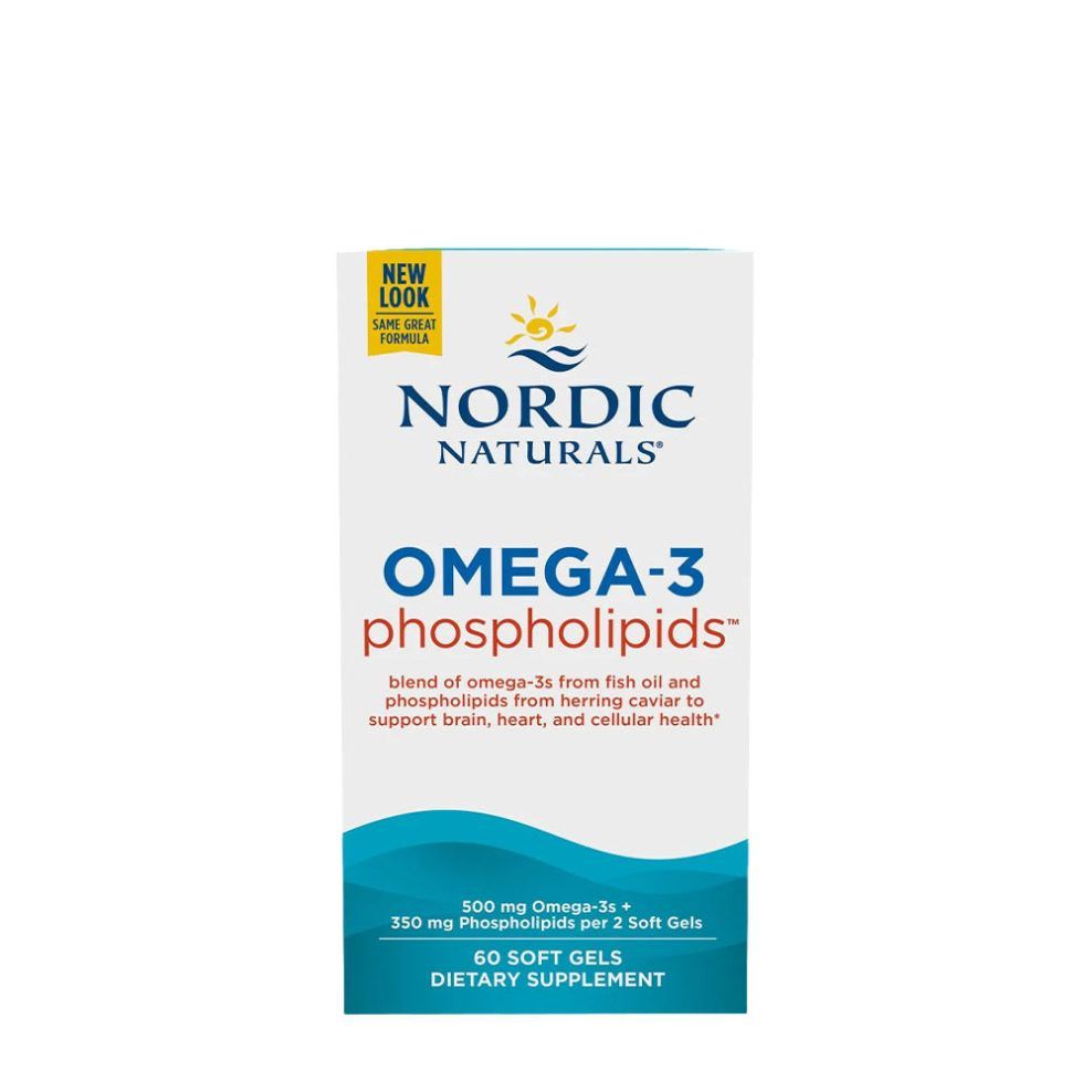 Omega-3 foszfolipidekkel, Nordic Naturals Omega-3 Phospholipids, 60 lágykapszula