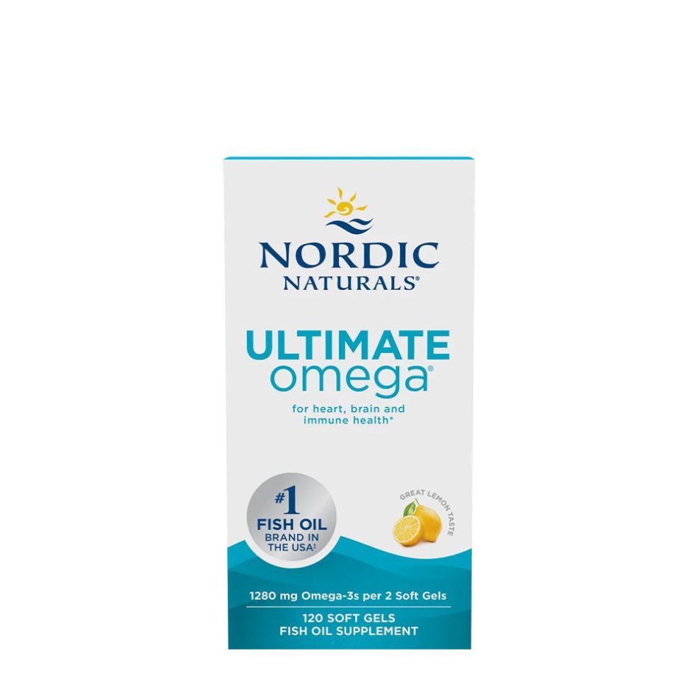 Omega-3 halolaj, Nordic Naturals Ultimate Omega, 120 lágykapszula, citrom íz