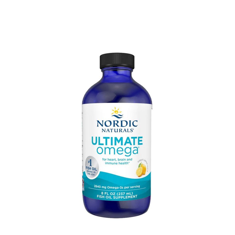 Omega-3 halolaj, Nordic Naturals Ultimate Omega, 237 ml, citrom íz