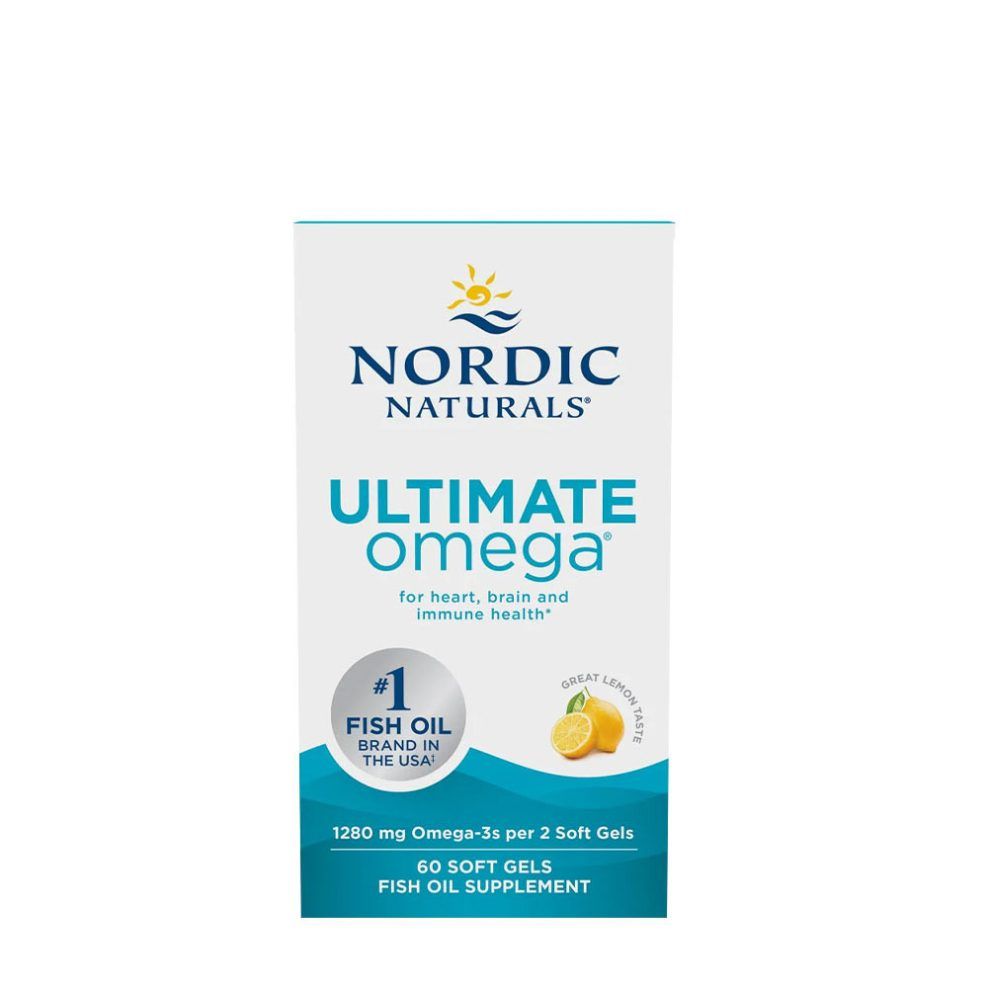 Omega-3 halolaj, Nordic Naturals Ultimate Omega, 60 lágykapszula, citrom íz