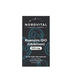 Q10 koenzim (ubikinon), Nordvital Coenzyme Q10 (Ubiquinone), 60 lágykapszula