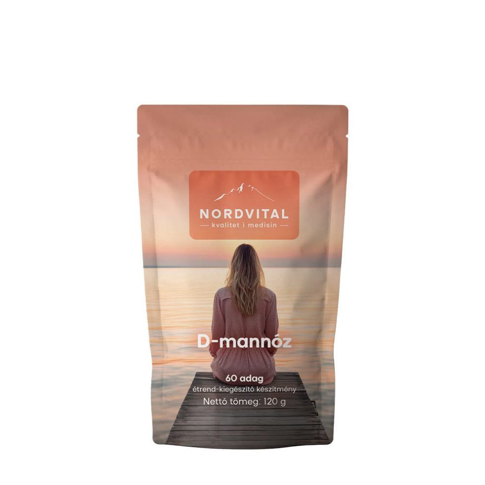 D-mannóz por, Nordvital D-Mannose Powder, 120 g
