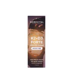 D3- és K2-vitamin cseppek, Nordvital D3+K2 Forte Drops, 30 ml