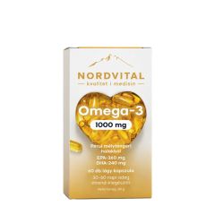 Omega-3 zsírsavak, Nordvital Omega-3, 60 lágykapszula