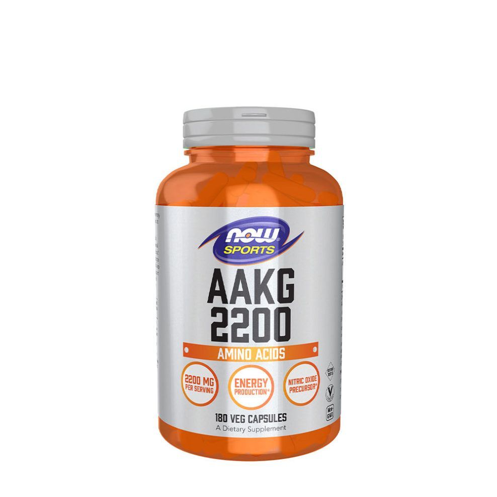Arginin-alfa-ketoglutarát 2200 mg, Now Foods AAKG 2200, 180 kapszula
