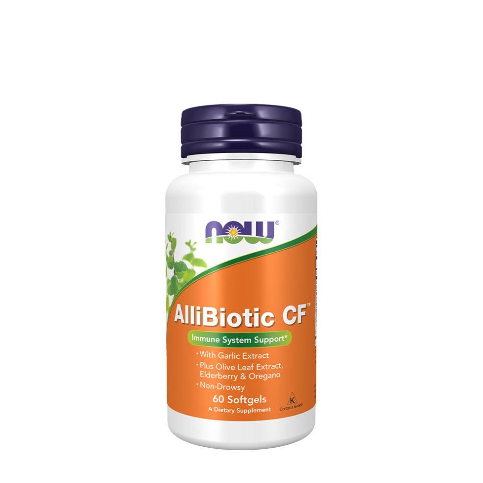 Allibiotic étrend-kiegészítő, Now Foods AlliBiotic CF™ - Immune System Support, 60 lágykapszula