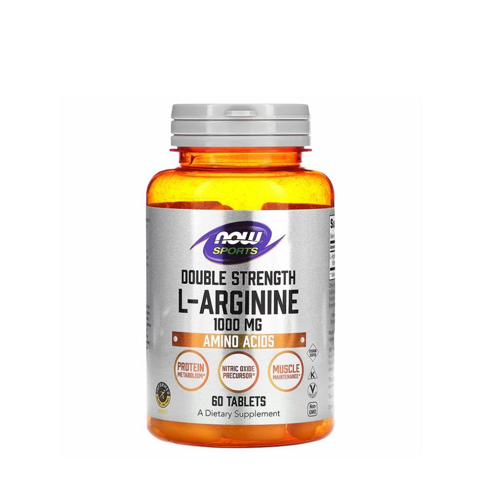 L-arginin 1000 mg, Now Foods Arginine 1000 mg, 60 tabletta