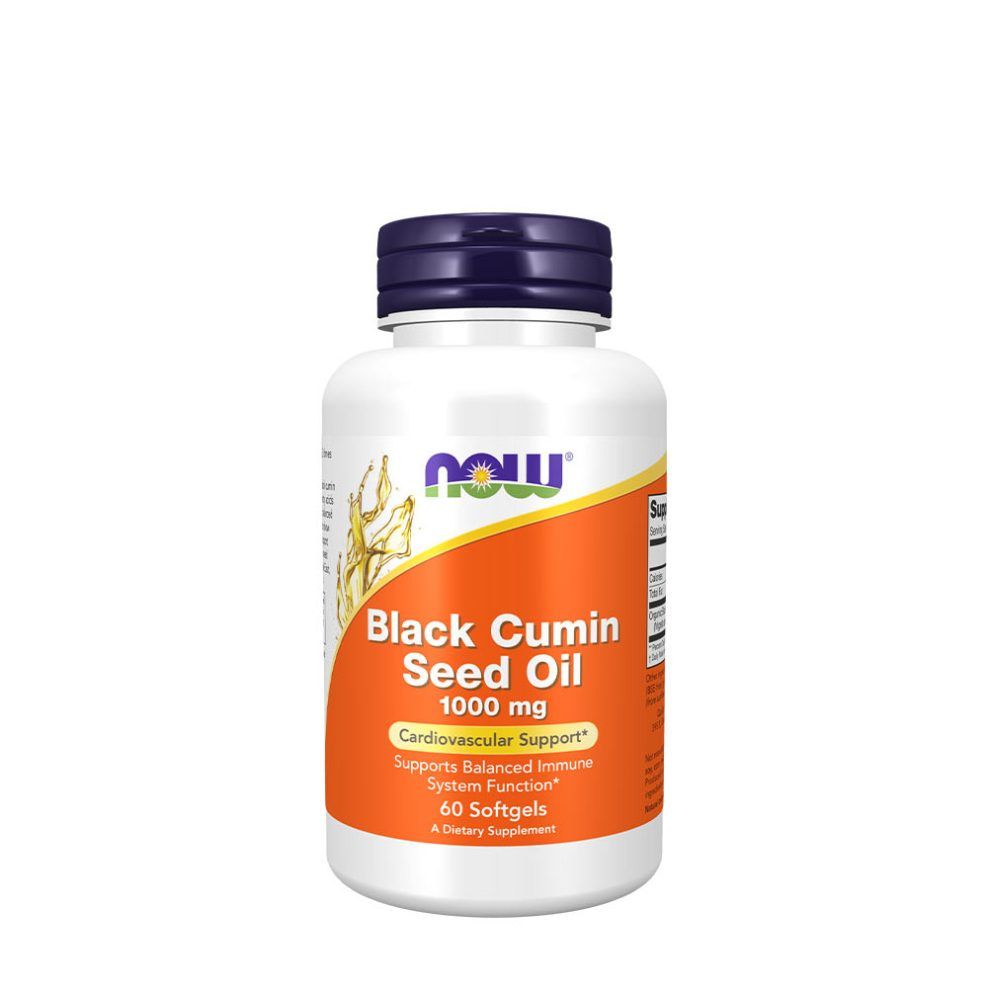 Feketekömény-magolaj 1000 mg, Now Foods Black Cumin Seed Oil 1000 mg, 60 lágykapszula