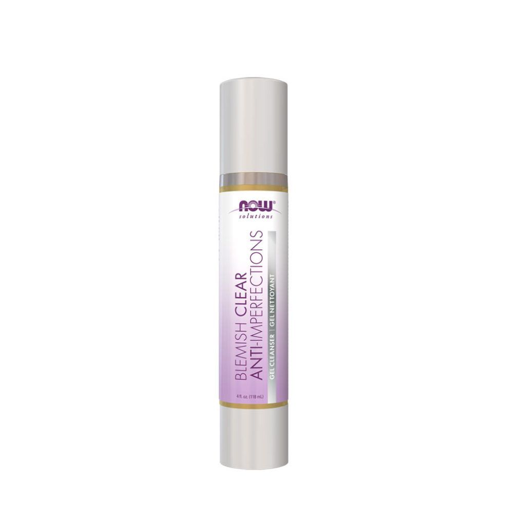 Bőrtisztító gél arclemosó, Now Foods Blemish Clear Gel Cleanser, 118 ml