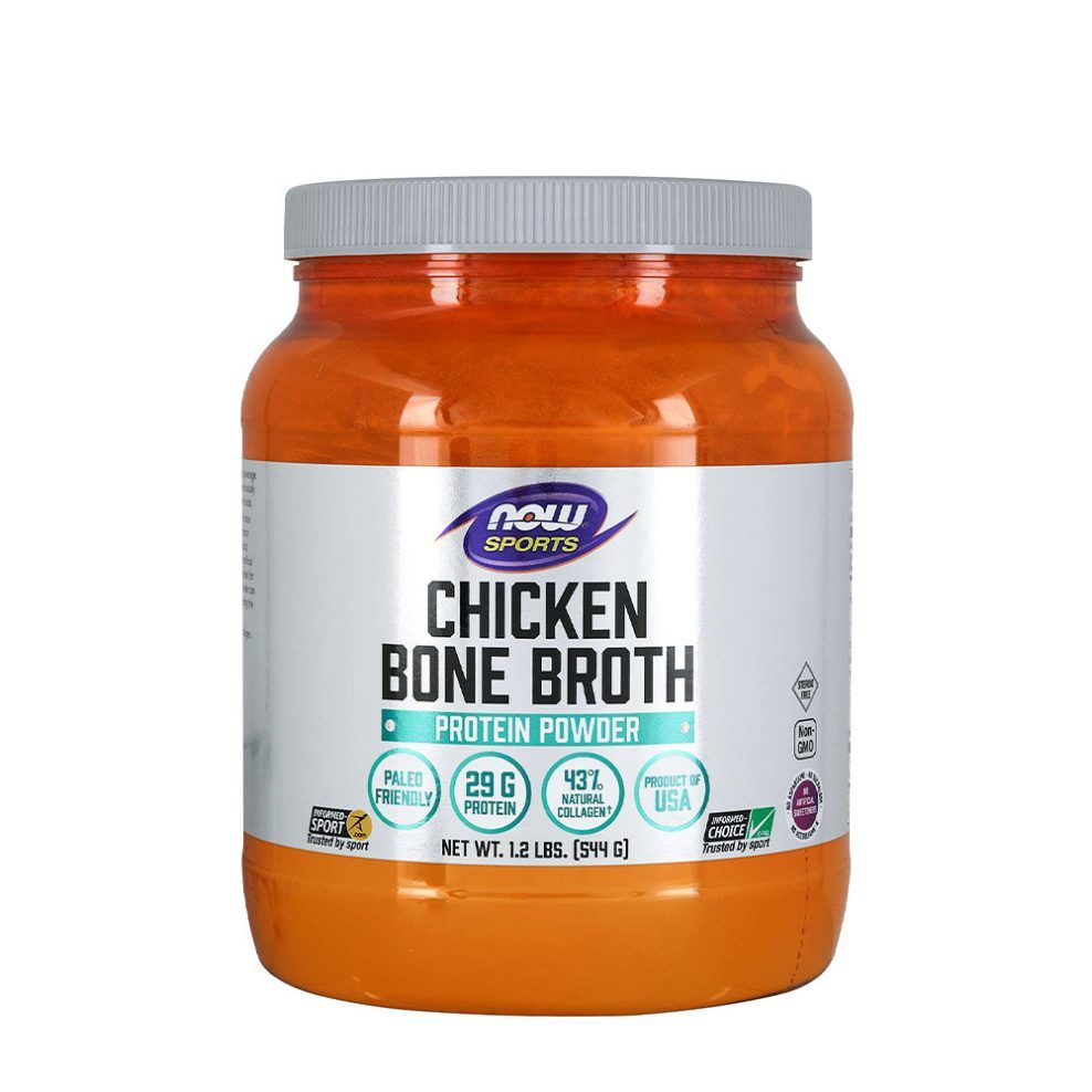 Csontleves csirkepor, Now Foods Bone Broth, Chicken Powder, 544 g