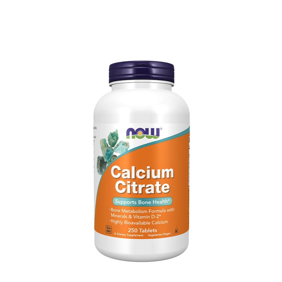 Kalcium-citrát, Now Foods Calcium Citrate, 250 tabletta